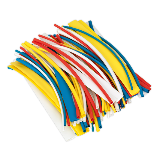 SEALEY - HST200MC Heat Shrink Tubing Mixed Colours 200mm 100pc
