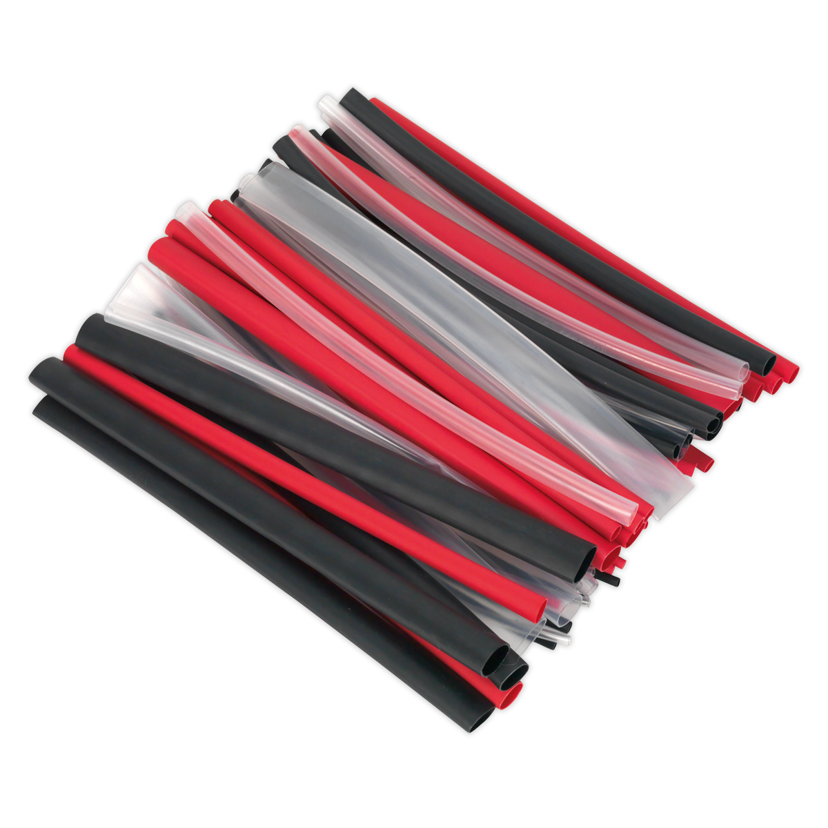 SEALEY - HSTAL72MC Heat Shrink Tubing Assortment 72pc Mixed Colours Adhesive Lined 200mm