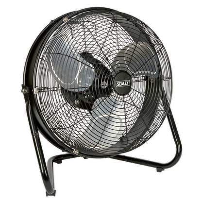 SEALEY - HVF18IS Industrial High Velocity Floor Fan with Internal Oscillation 18"