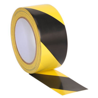 SEALEY - HWTBY Hazard Warning Tape 50mm x 33m Black/Yellow