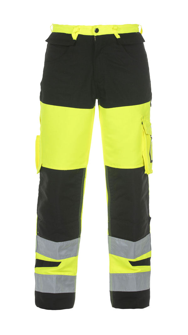 Hydrowear - HERTFORD HI VIS TROUSER TWO TONE YELLOW/BLACK 32 - SaturnYellow/Black