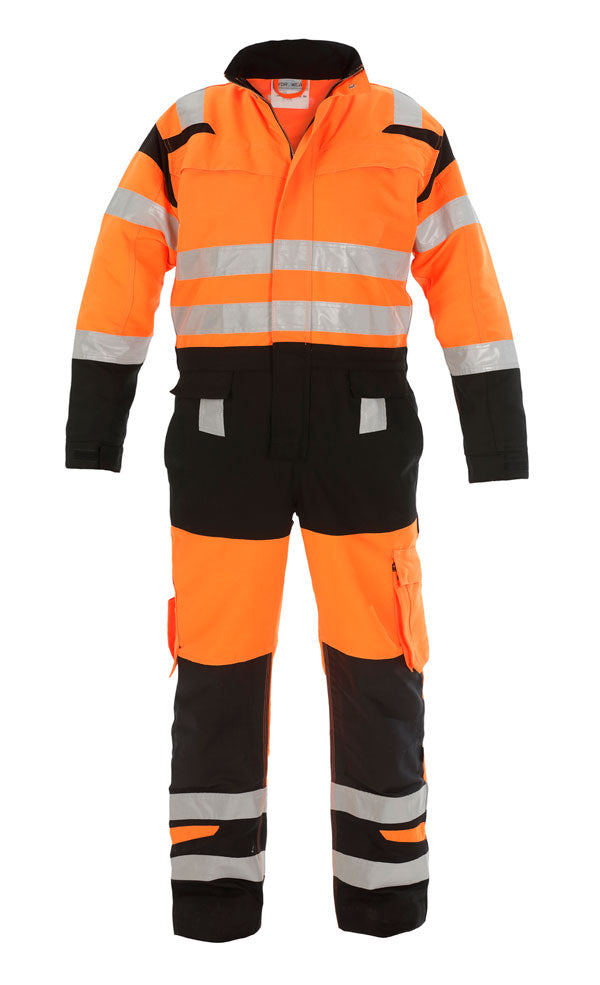Hydrowear - HOVE HIVIS TWO TONE COVERALL ORANGE/BLACK 50 - Orange / Black