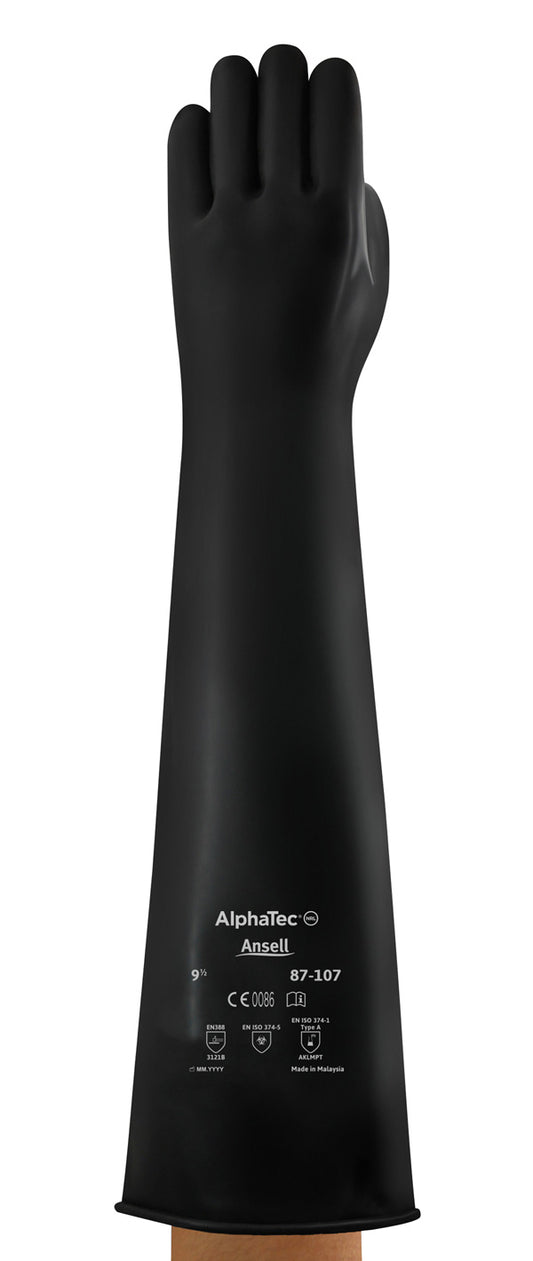 Ansell - IND LATEX MW 24" 7.5-08 (87-107) - Black