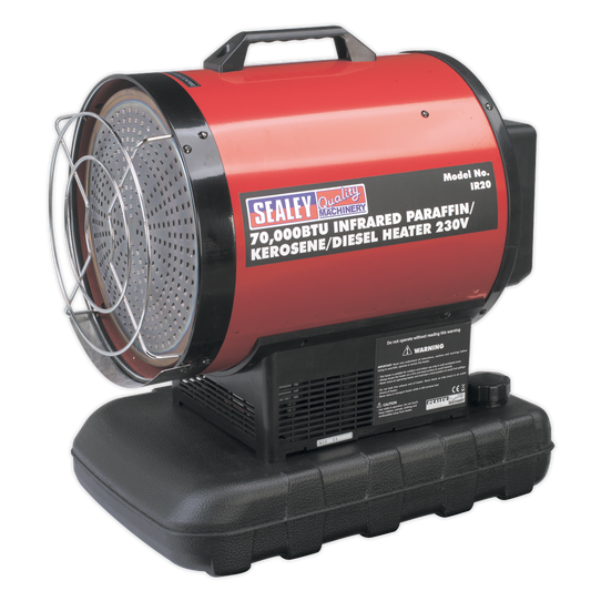 SEALEY - IR20 Infrared Paraffin/Kerosene/Diesel Heater 20.5kW 230V