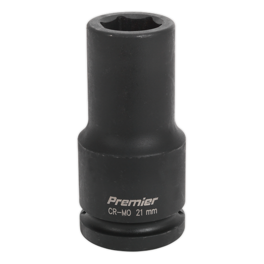 SEALEY - IS3421D Impact Socket 21mm Deep 3/4"Sq Drive