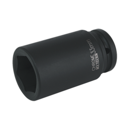 SEALEY - IS3433D Impact Socket 33mm Deep 3/4"Sq Drive