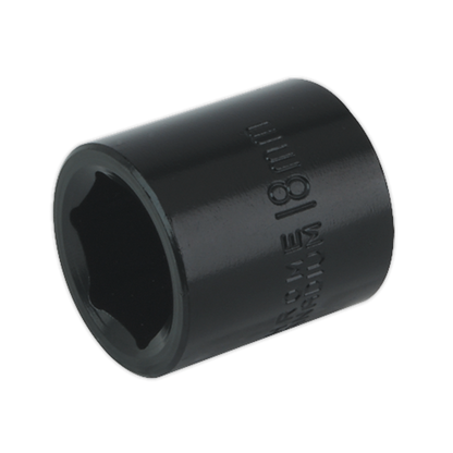 SEALEY - IS3818 Impact Socket 18mm 3/8"Sq Drive