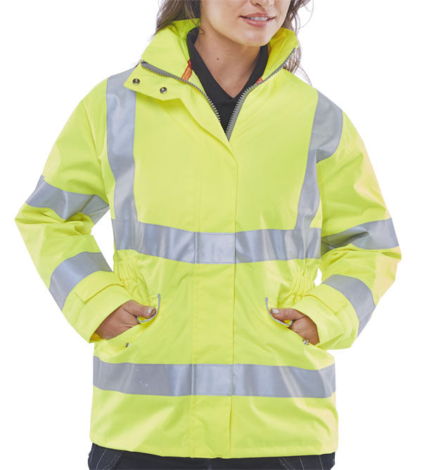 Beeswift - LADIES EXEC HI VIS JKT SY M SIZE 12 - Saturn Yellow