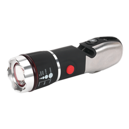 SEALEY - LED072 Emergency Torch/Multi-Tool - 3W LED Adjustable Focus 3 x AAA Cell