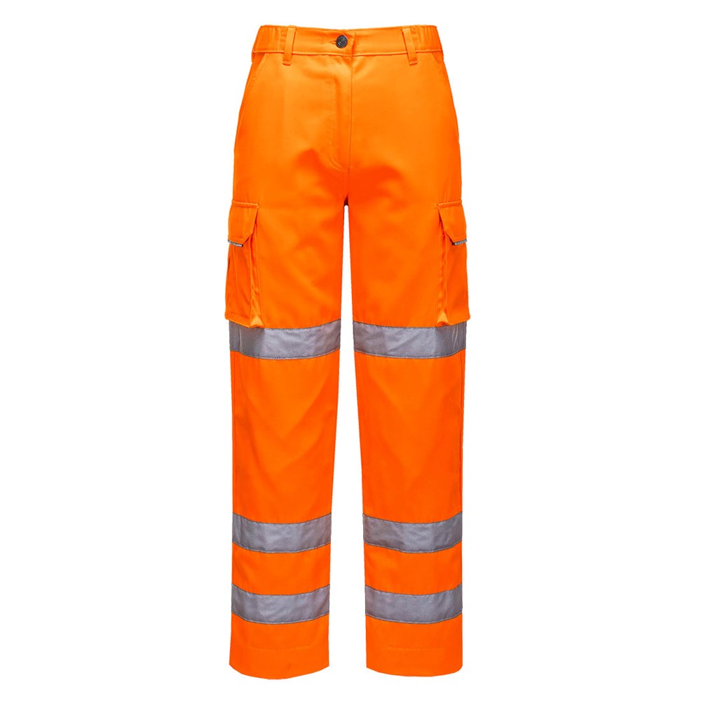 Portwest LW71ORRL -  sz L Ladies Hi-Vis Trousers - Orange