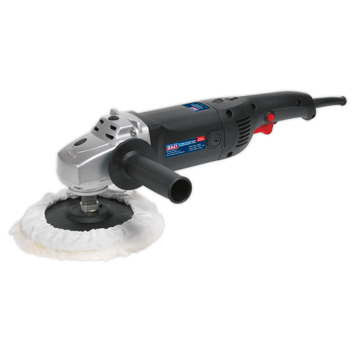 SEALEY - MS900PSEU Sander/Polisher �170mm 6-Speed 1300W/230V with Schuko Plug