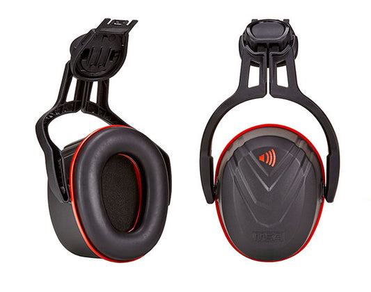 MSA - V-GARD HELMET MOUNTED EAR DEFENDER RED HIGH - Red