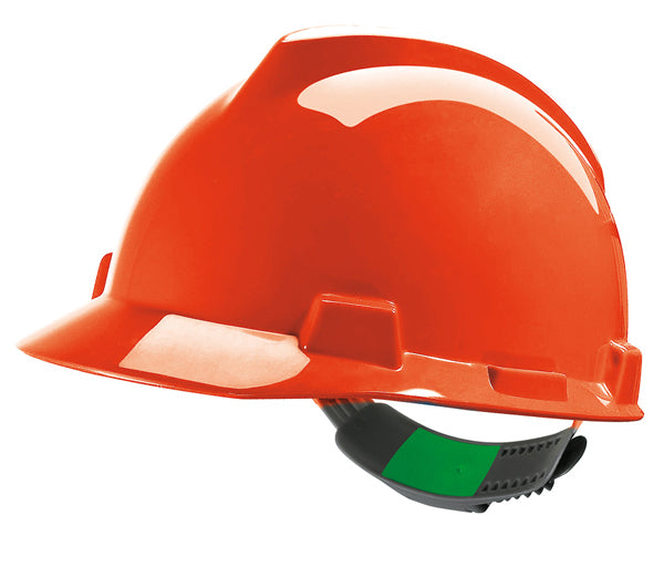 MSA - V-GARD SAFETY HELMET ORANGE - Orange