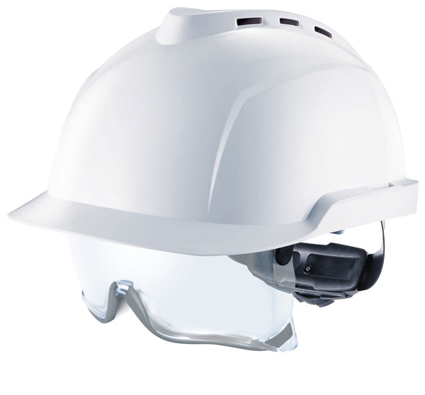 MSA - V-GARD 930 VENTED HELMET WHITE C/W INTEGRATED SPEC - White
