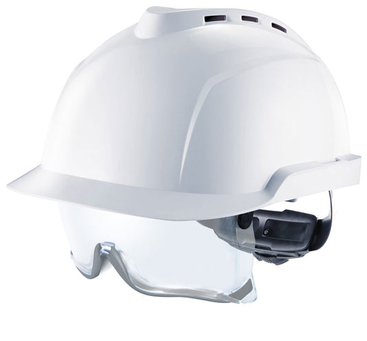 MSA - V-GARD 930 VENTED HELMET WHITE C/W INTEGRATED SPEC - White