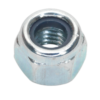 SEALEY - NLN6 Nylon Locknut M6 Zinc Pack of 100