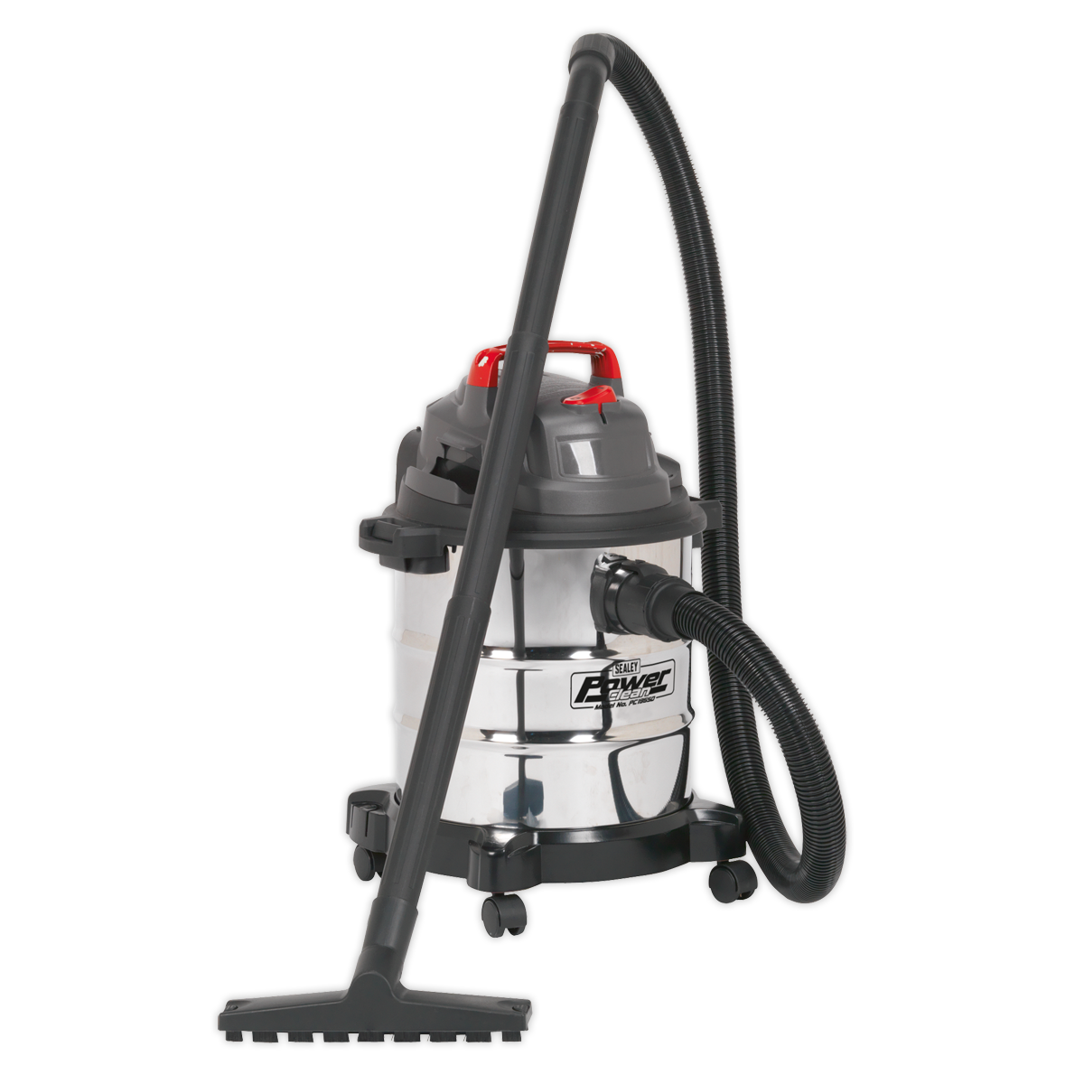 SEALEY - PC195SD Vacuum Cleaner Wet & Dry 20L 1200W/230V Stainless Drum