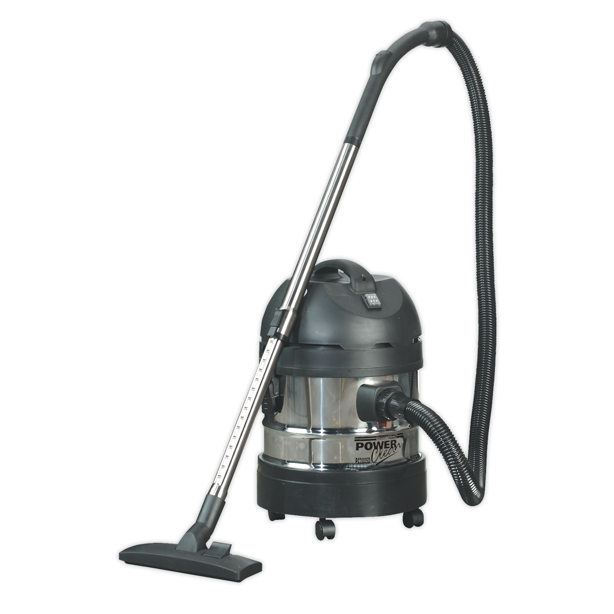 SEALEY - PC200SD Vacuum Cleaner Industrial Wet & Dry 20L 1250W/230V Stainless Drum