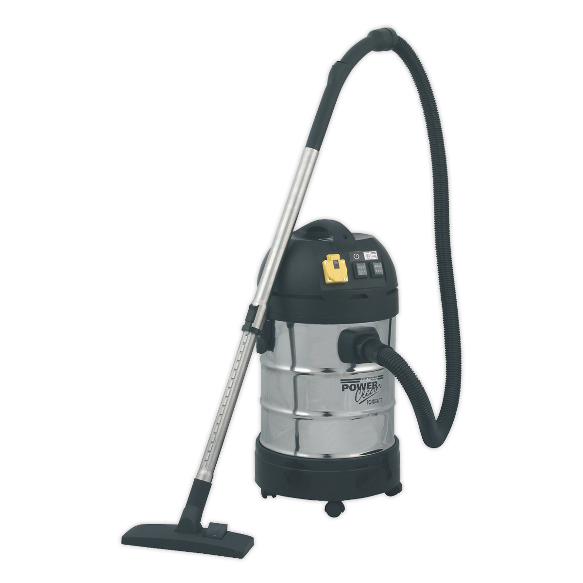 SEALEY - PC300SDAUTO Vacuum Cleaner Industrial 30L 1400W/230V Stainless Drum Auto Start