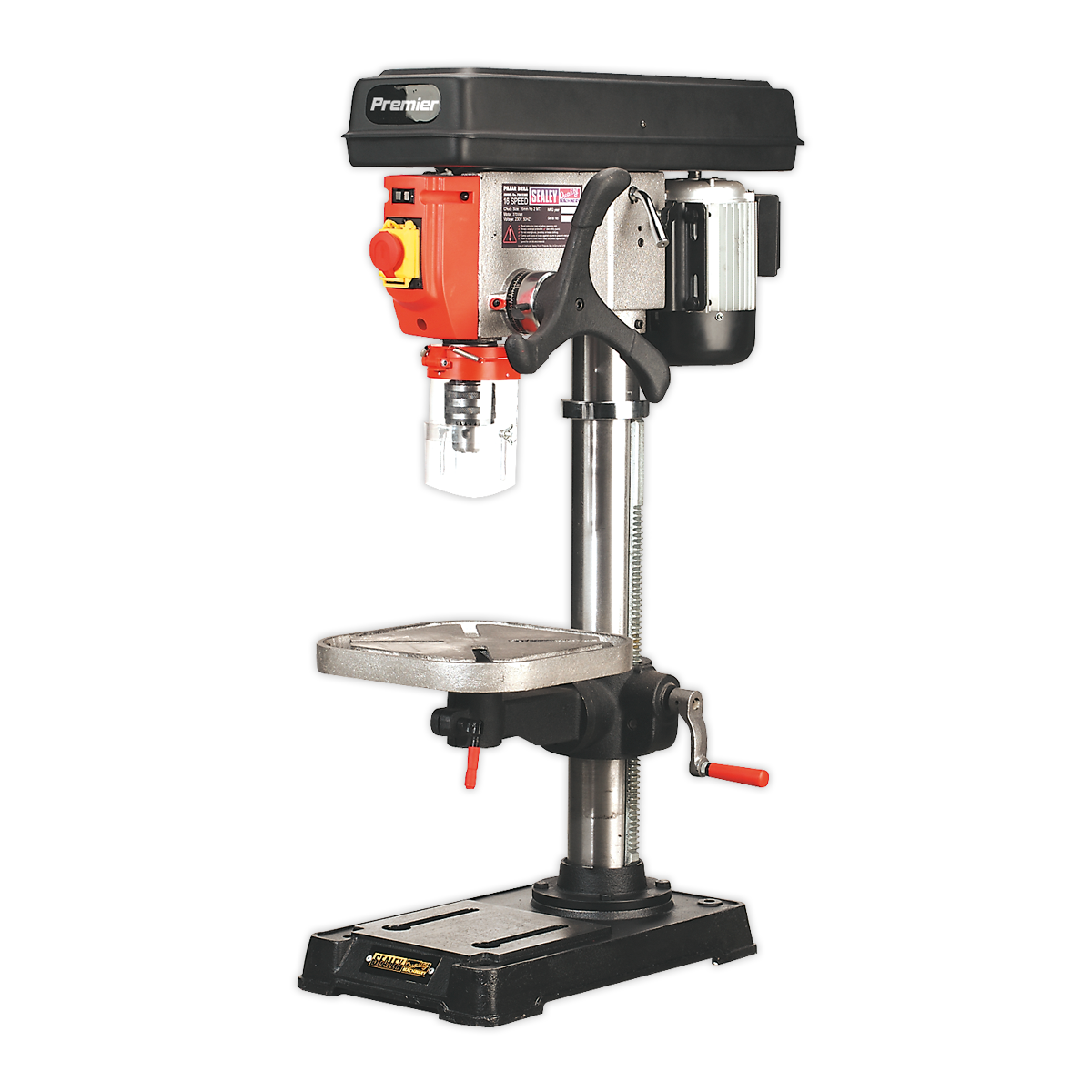 SEALEY - PDM155B Pillar Drill Bench 16-Speed 1050mm Height 230V