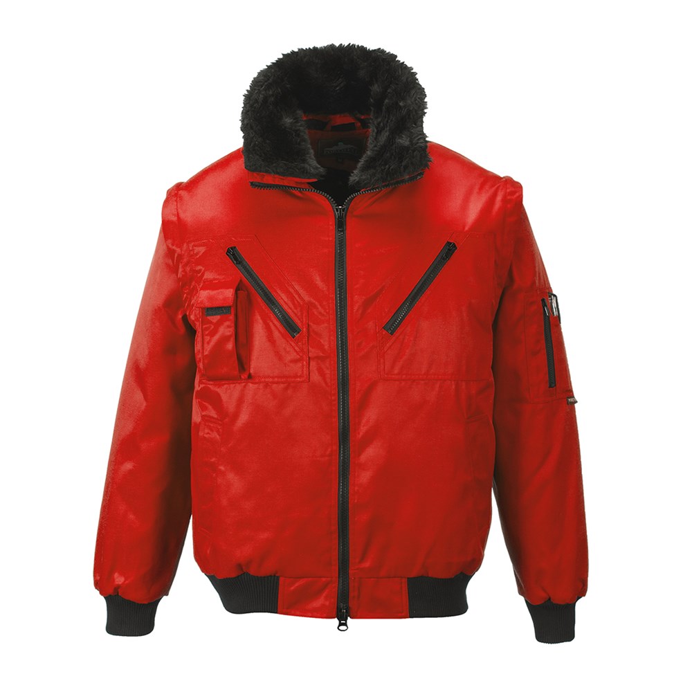 Portwest PJ10RER4XL -  sz 4XL Pilot Jacket - Red