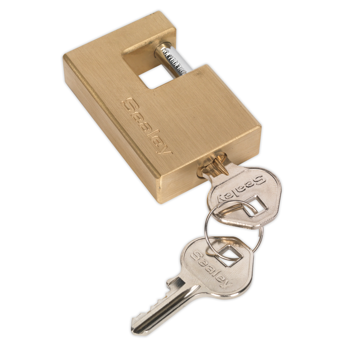 SEALEY - PL207 Brass Shutter Padlock 56mm