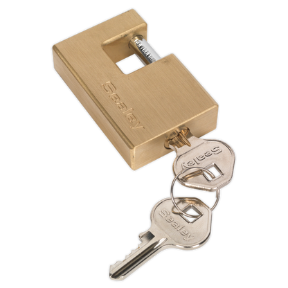 SEALEY - PL207 Brass Shutter Padlock 56mm