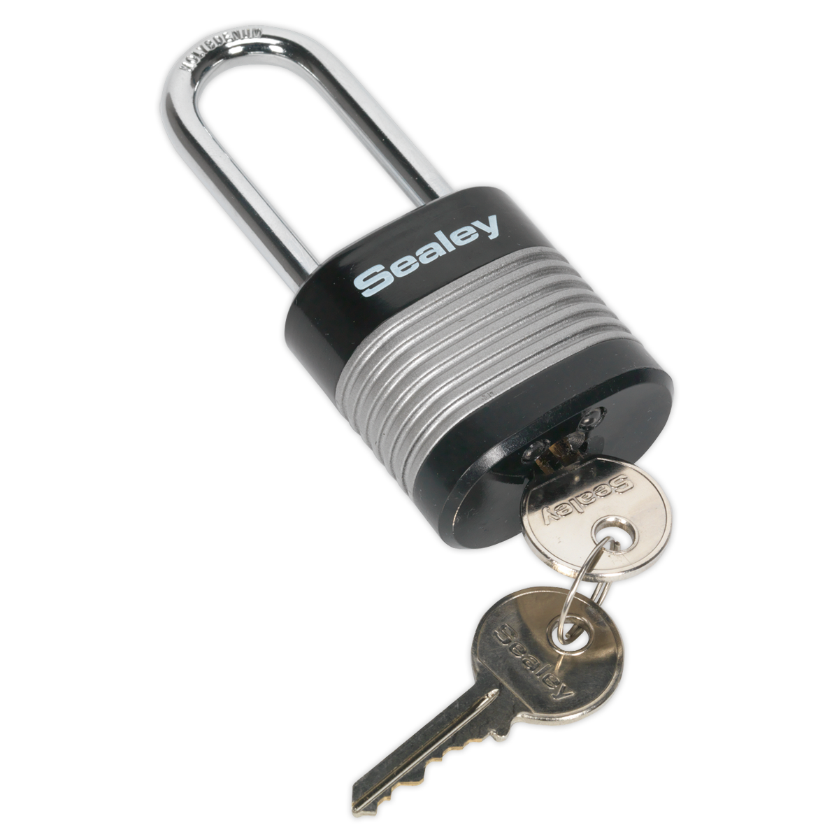 SEALEY - PL401L Zinc Coated Steel Body Padlock Long Shackle 44mm