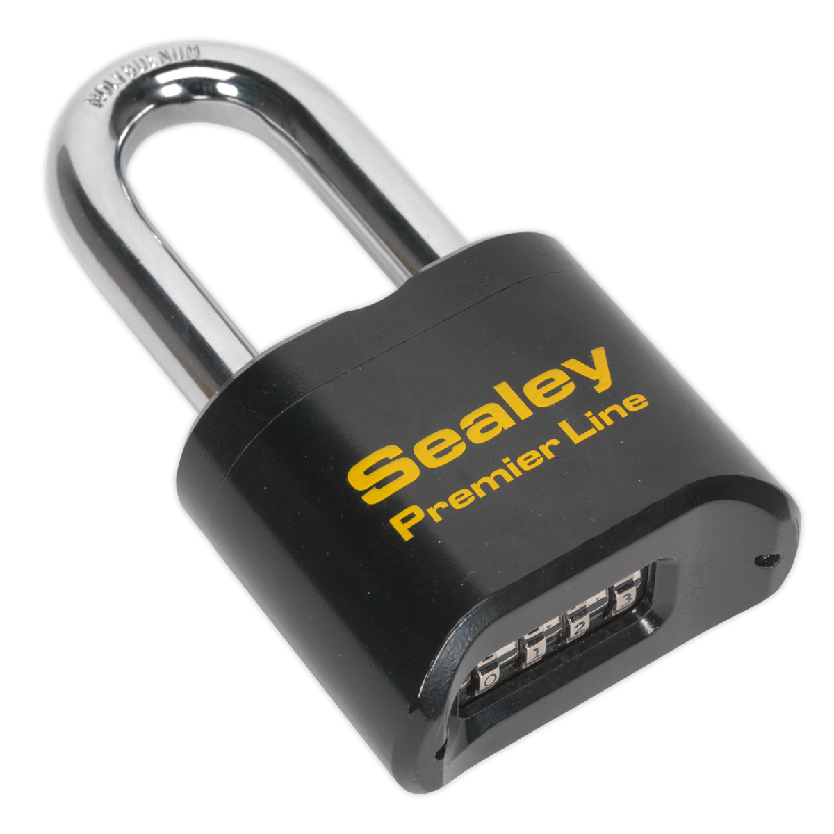 SEALEY - PL603L Steel Body Combination Padlock Long Shackle 62mm