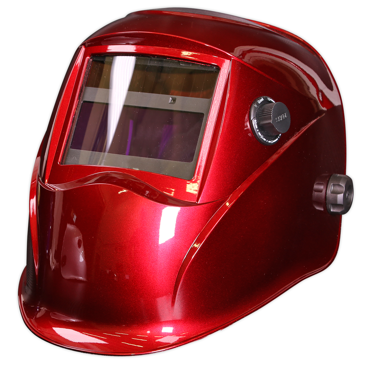 SEALEY - PWH612 Welding Helmet Auto Darkening - Shade 9-13 - Red