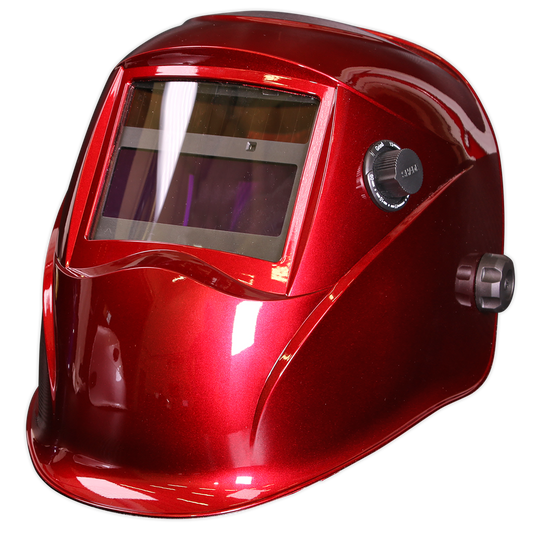 SEALEY - PWH612 Welding Helmet Auto Darkening - Shade 9-13 - Red