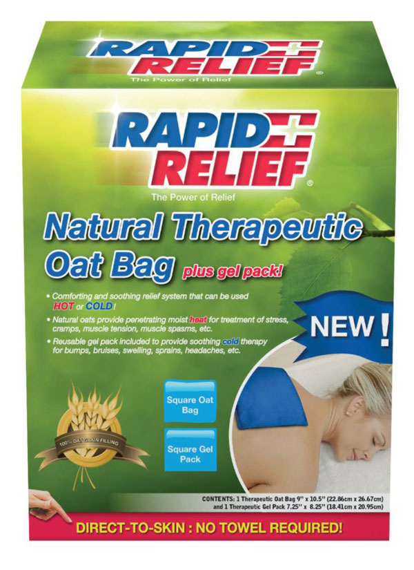 Rapid - NATURAL THERAPEUTIC OAT BAG C/W GEL PACK (SQUARE) -
