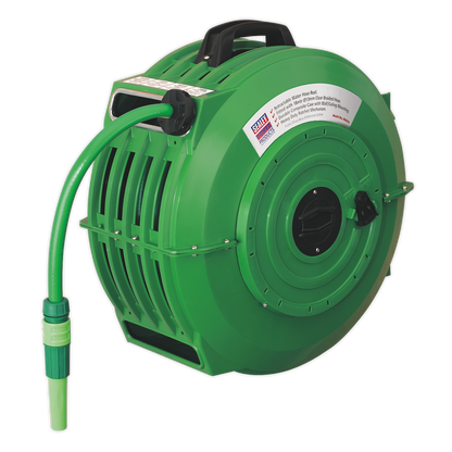 SEALEY - RGH18 Retractable Water Hose Reel 18m 12mm ID PVC Hose