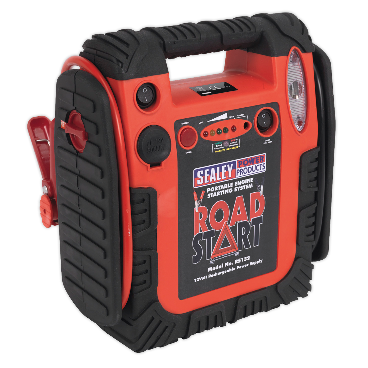 SEALEY - RS132 RoadStart� Emergency Jump Starter with Air Compressor 12V 900 Peak Amps