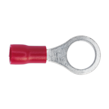 SEALEY - RT27 Easy-Entry Ring Terminal Ø8.4mm (5/16") Red Pack of 100