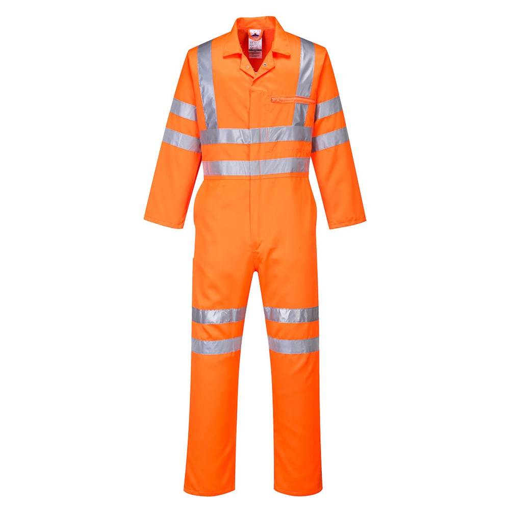 Portwest RT42ORR4XL -  sz 4XL Hi-Vis Poly-cotton Coverall RIS - Orange