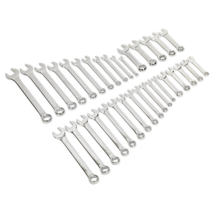 SEALEY - S01063 Combination Spanner Set 33pc - Metric/Imperial