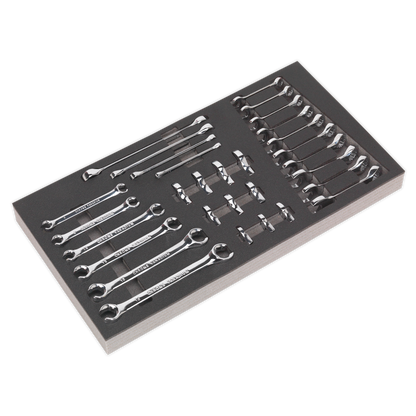 SEALEY - S01125 Tool Tray with Specialised Spanner Set 30pc - Metric