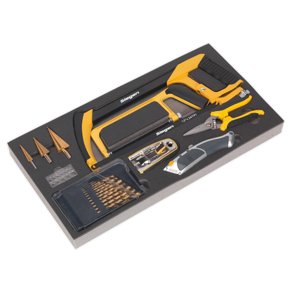 SEALEY - S01133 Tool Tray with Cutting & Drilling Set 28pc