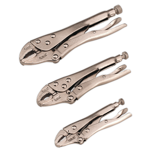 SEALEY - S0463 Locking Pliers Set 3pc