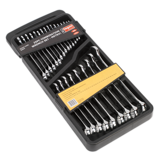 SEALEY - S0564 Combination Spanner Set 25pc Metric