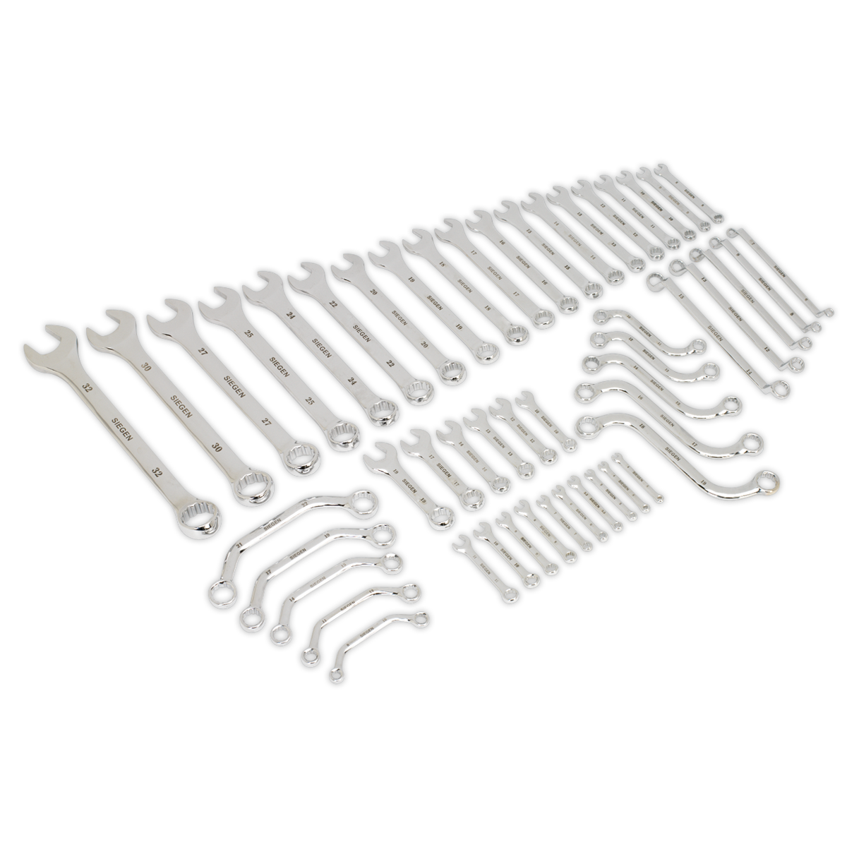 SEALEY - S0565 Multipurpose Spanner Set 50pc Metric