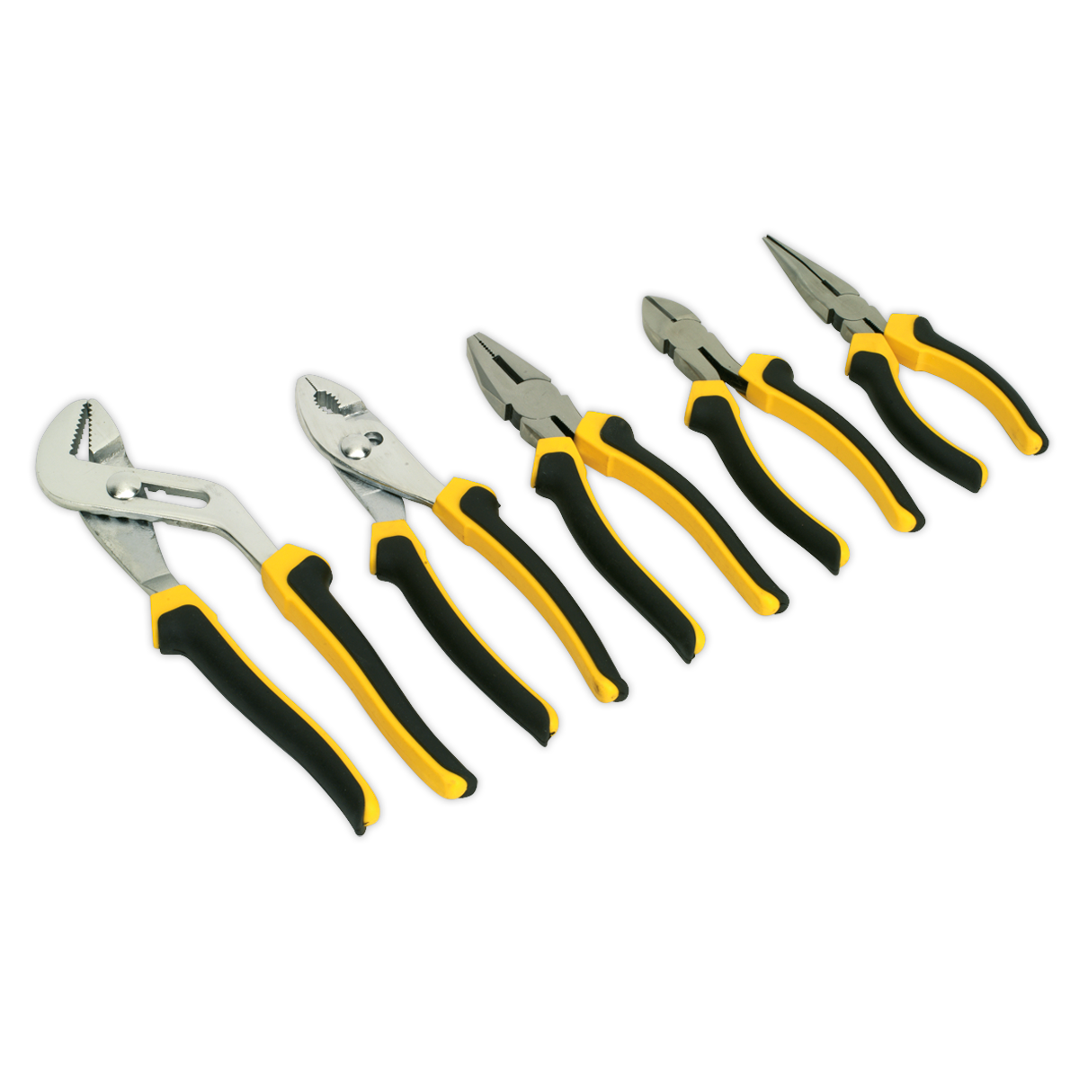 SEALEY - S0646 Comfort Grip Pliers Set 5pc