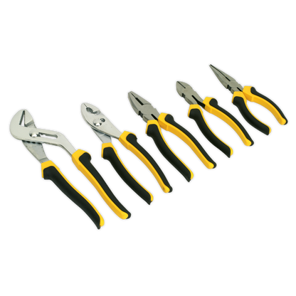 SEALEY - S0646 Comfort Grip Pliers Set 5pc