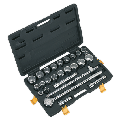 SEALEY - S0713 Socket Set 26pc 3/4"Sq Drive 12-point Metric/Imperial