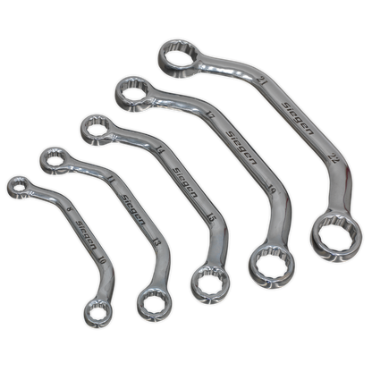 SEALEY - S0716 Obstruction Spanner Set 5pc Metric