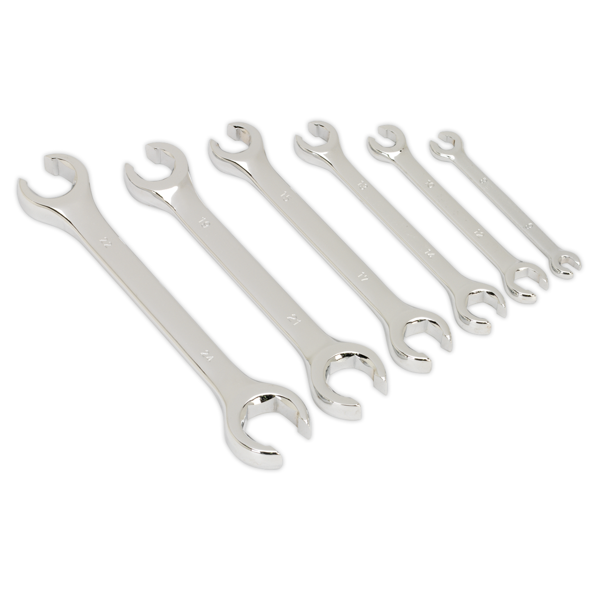 SEALEY - S0767 Flare Nut Spanner Set 6pc Metric