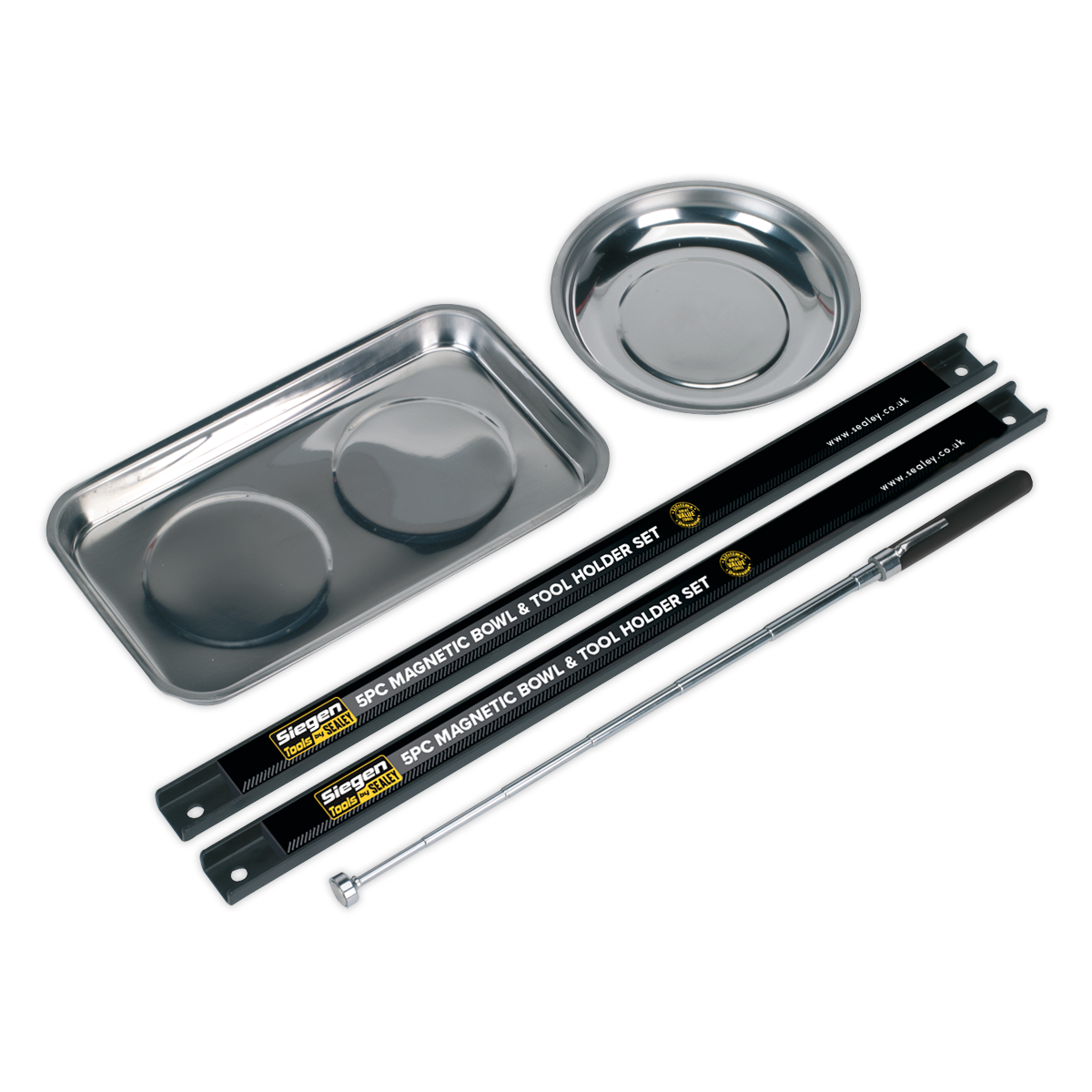 SEALEY - S0773 Magnetic Bowl & Tool Holder Set 5pc