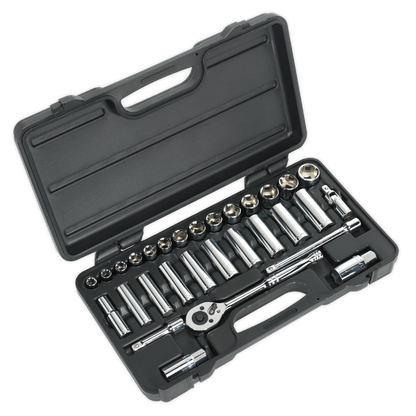 SEALEY - S0912 Socket Set 30pc 3/8"Sq Drive 6pt WallDrive® Metric