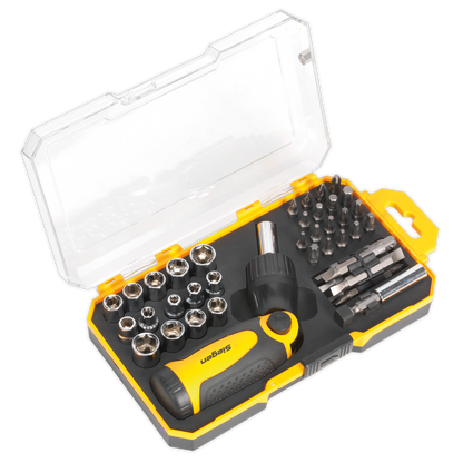 SEALEY - S0978 Socket & Bit Set 46pc Ratchet Screwdriver